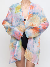 Load image into Gallery viewer, Vintage x Made in Canada x Sheer Pastel Floral Button Up (XS-XL)