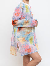 Load image into Gallery viewer, Vintage x Made in Canada x Sheer Pastel Floral Button Up (XS-XL)