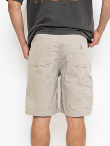 CARHARTT x Beige Cargo Shorts (34 Relaxed Fit, L)
