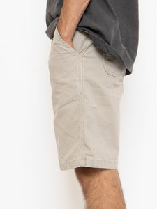 CARHARTT x Beige Cargo Shorts (34 Relaxed Fit, L)