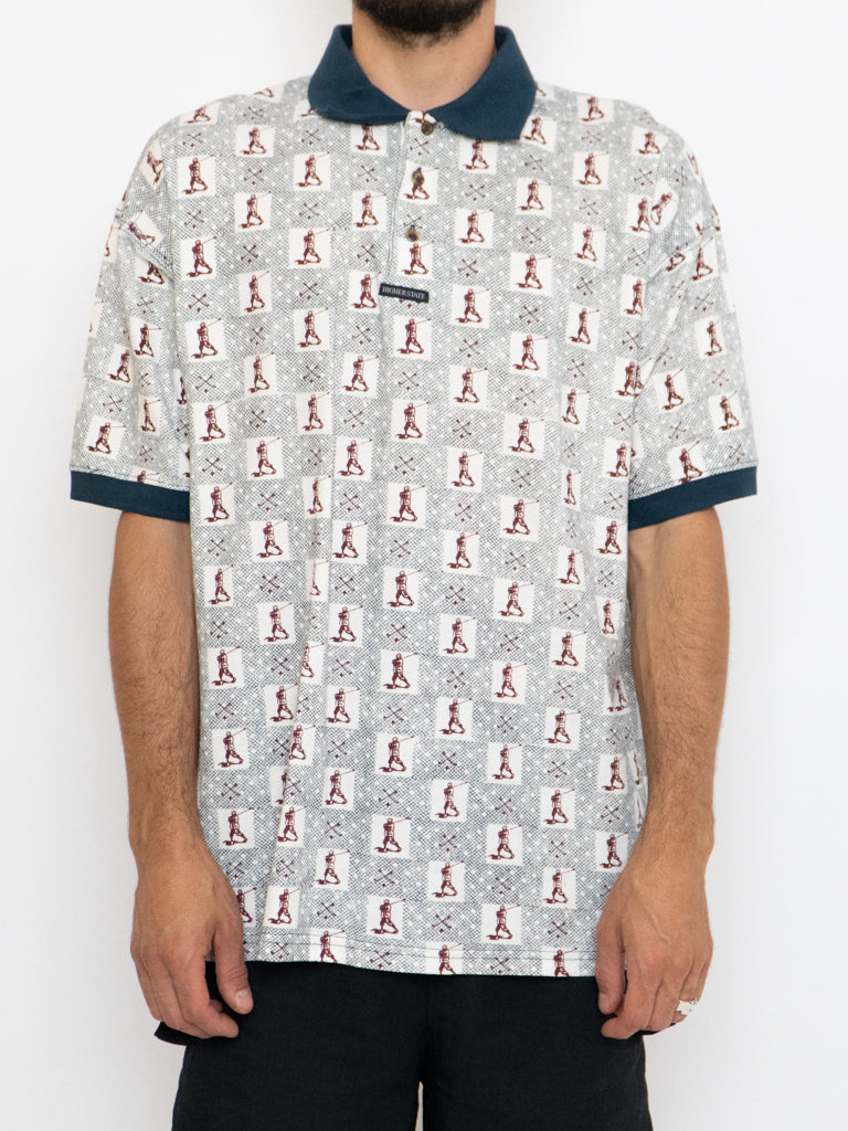 Vintage X Deadstock Golf Patterned Polo (XL)