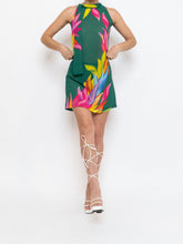 Load image into Gallery viewer, Vintage x Green Floral High Neck Dress (XS)