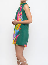 Load image into Gallery viewer, Vintage x Green Floral High Neck Dress (XS)