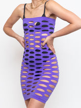 Load image into Gallery viewer, Modern x Deadstock Purple Stretchy Cutout Dress (XS-M)