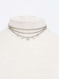Vintage x Tiered Rhinstone Choker