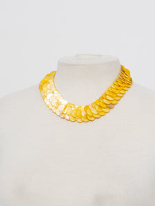 Vintage x Yellow Pearl Beaded Choker