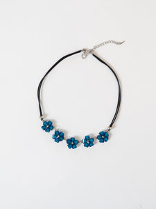 Blue Floral Necklace