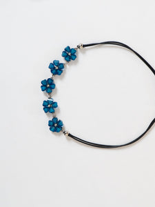 Blue Floral Necklace