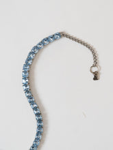 Load image into Gallery viewer, Silver And Blue Rhinestone Choker