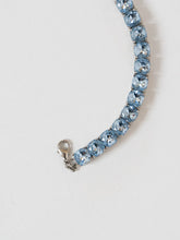Load image into Gallery viewer, Silver And Blue Rhinestone Choker