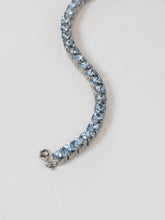 Load image into Gallery viewer, Silver And Blue Rhinestone Choker
