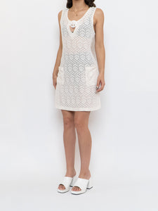 Vintage x Made in Canada x DONNA White Coverup Dress (M)