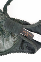 Load image into Gallery viewer, LOUISE BRACO x  Dark Green Lace Bra (34 D, DD)