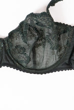 Load image into Gallery viewer, LOUISE BRACO x  Dark Green Lace Bra (34 D, DD)