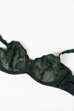 Load image into Gallery viewer, LOUISE BRACO x  Dark Green Lace Bra (34 D, DD)