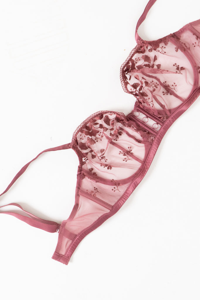 SIMONE PERELE x  Blush Pink Lace Bra (D, DD)