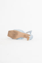 Load image into Gallery viewer, Modern x Baby Blue Heeled Faux Leather Sandals (8.5, 9)