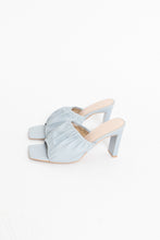 Load image into Gallery viewer, Modern x Baby Blue Heeled Faux Leather Sandals (8.5, 9)