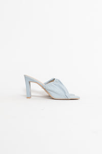 Modern x Baby Blue Heeled Faux Leather Sandals (8.5, 9)