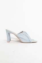Load image into Gallery viewer, Modern x Baby Blue Heeled Faux Leather Sandals (8.5, 9)