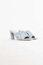 Load image into Gallery viewer, Modern x Baby Blue Heeled Faux Leather Sandals (8.5, 9)