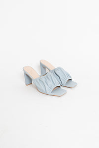 Modern x Baby Blue Heeled Faux Leather Sandals (8.5, 9)