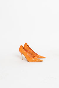 ALDO x Orange Perforated Stiletto (7, 7.5)