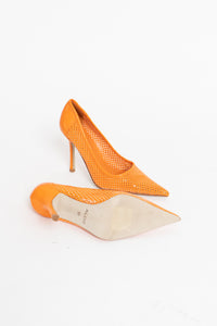 ALDO x Orange Perforated Stiletto (7, 7.5)