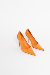 ALDO x Orange Perforated Stiletto (7, 7.5)