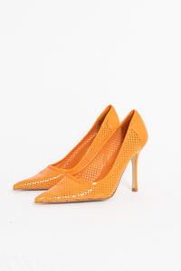 ALDO x Orange Perforated Stiletto (7, 7.5)