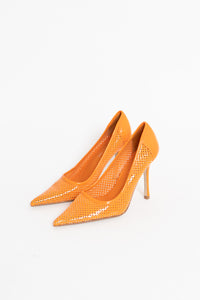 ALDO x Orange Perforated Stiletto (7, 7.5)