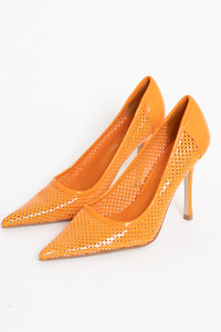 ALDO x Orange Perforated Stiletto (7, 7.5)