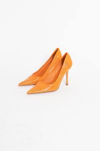 ALDO x Orange Perforated Stiletto (7, 7.5)