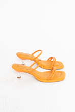 Load image into Gallery viewer, SCHUTZ x Orange Leather Heeled Sandals (7, 7.5)