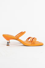 Load image into Gallery viewer, SCHUTZ x Orange Leather Heeled Sandals (7, 7.5)