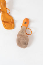 Load image into Gallery viewer, SCHUTZ x Orange Leather Heeled Sandals (7, 7.5)