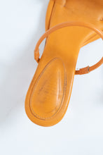 Load image into Gallery viewer, SCHUTZ x Orange Leather Heeled Sandals (7, 7.5)
