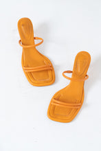 Load image into Gallery viewer, SCHUTZ x Orange Leather Heeled Sandals (7, 7.5)