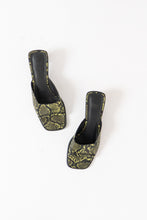 Load image into Gallery viewer, UO x Green Snakeskin PVC Sandal (7.5, 8)