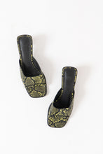 Load image into Gallery viewer, UO x Green Snakeskin PVC Sandal (7.5, 8)