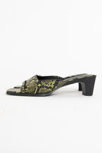Load image into Gallery viewer, UO x Green Snakeskin PVC Sandal (7.5, 8)