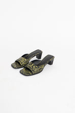 Load image into Gallery viewer, UO x Green Snakeskin PVC Sandal (7.5, 8)