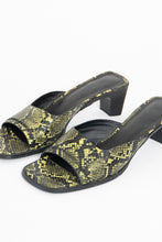 Load image into Gallery viewer, UO x Green Snakeskin PVC Sandal (7.5, 8)