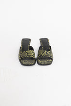 Load image into Gallery viewer, UO x Green Snakeskin PVC Sandal (7.5, 8)