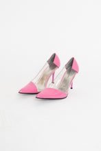 Load image into Gallery viewer, Vintage x ROBERTO VIANNI Deadstock Pink And Clear Heels (8)