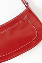 Load image into Gallery viewer, Vintage x Red &amp; White Stitched Faux Leather Purse