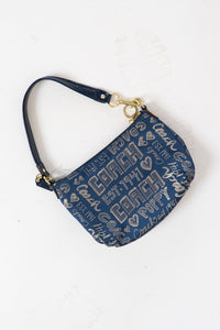Vintage x COACH Denim & Gold Purse
