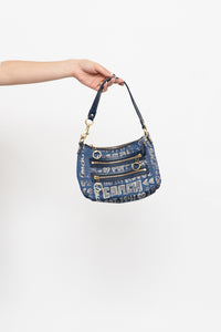 Vintage x COACH Denim & Gold Purse