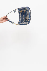 Vintage x COACH Denim & Gold Purse