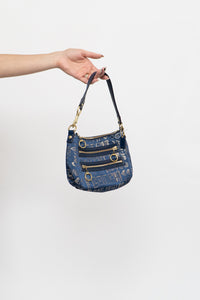 Vintage x COACH Denim & Gold Purse